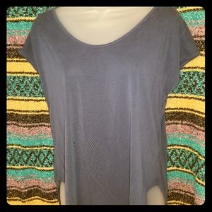 Blue Everyday Top/Blouse With Open Back